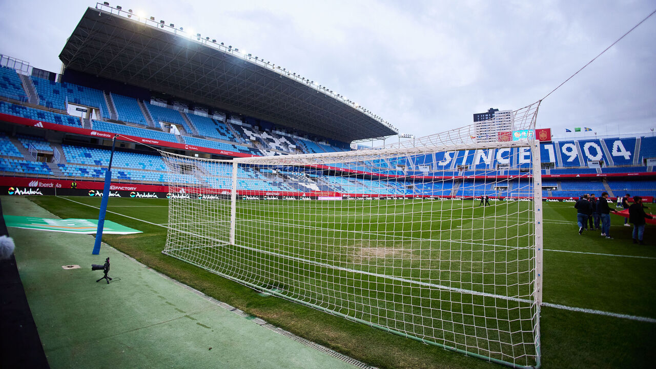MALAGA, SPAIN - DECEMBER 05: General view before the UEFA Women's Nations League match played between Spain and Sweden at La Rosaleda stadium on December 5, 2023, in Malaga, Spain.