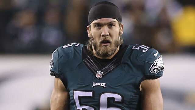PHILADELPHIA, PA - DECEMBER 14: Bryan Braman #56 of the Philadelphia Eagles walks off the field at the end of the first half against the Dallas Cowboys at Lincoln Financial Field on December 14, 2014 in Philadelphia, Pennsylvania.