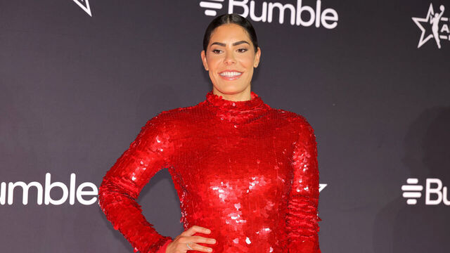 INDIANAPOLIS, IN - JULY 17: Kelsey Plum #10 of the Los Angeles Sparks poses for a photo on the Orange Carpet as part of AT&T WNBA All-Star 2025 on July 17, 2025 at Indiana Convention Center in Indianapolis, Indiana. Mandatory Copyright Notice: Copyright 2025 NBAE