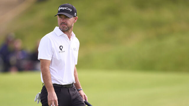 PORTRUSH, NORTHERN IRELAND - JULY 18: Brian Harman of United States on the 15th hole during day two of The 153rd Open Championship at Royal Portrush Golf Club on July 18, 2025 in Portrush, Northern Ireland.