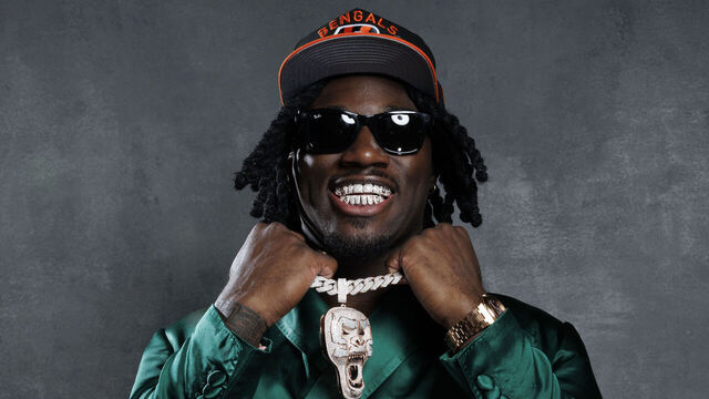 GREEN BAY, WISCONSIN - APRIL 24: Texas A&M defensive lineman Shemar Stewart poses for a portrait after being selected 17th overall by the Cincinnati Bengals during the first round of the 2025 NFL Draft on April 24, 2025 in Green Bay, Wisconsin.