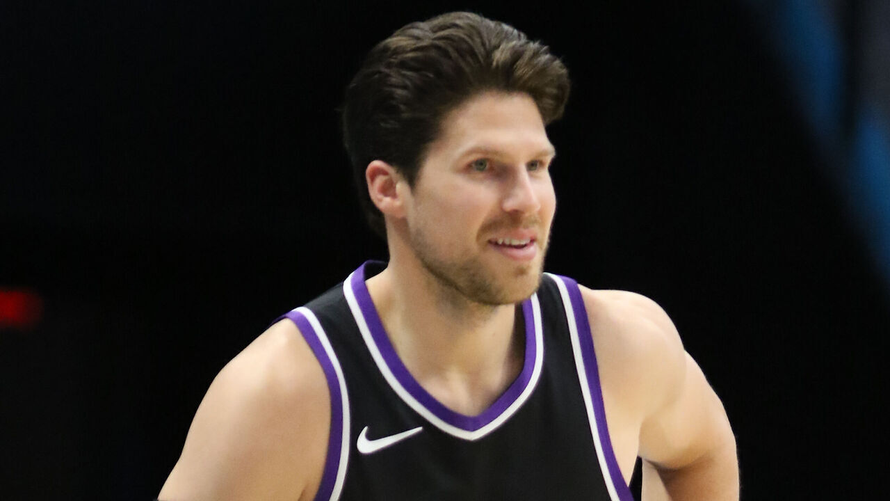 CHARLOTTE, NC - APRIL 4: Doug McDermott #7 of the Sacramento Kings looks on during the game against the Charlotte Hornets on April 4, 2025 at Spectrum Center in Charlotte, North Carolina. Mandatory Copyright Notice: Copyright 2025 NBAE