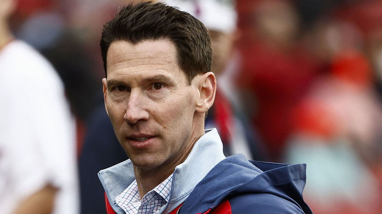 BOSTON, MA - MAY 19: Craig Breslow chief baseball officer of the Boston Red Sox before the game against the New York Mets at Fenway Park on May 19, 2025 in Boston, Massachusetts.