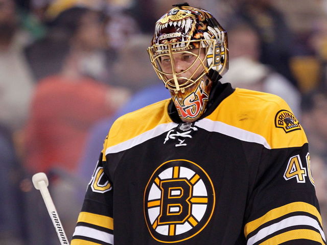 Dehydrated Rask leaves game vs. Rangers, goalie coach Essensa dresses as backup