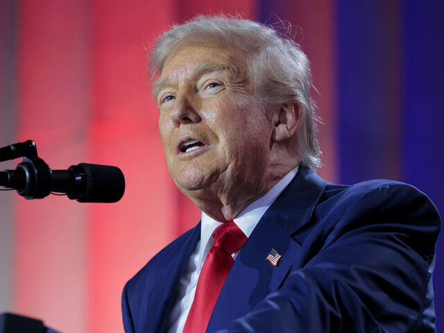 WASHINGTON, DC - JULY 23: U.S. President Donald Trump speaks during the "Winning the AI Race" summit hosted by All‑In Podcast and Hill & Valley Forum at the Andrew W. Mellon Auditorium on July 23, 2025 in Washington, DC. Trump signed executive orders related to his Artificial Intelligence Action Plan during the event.