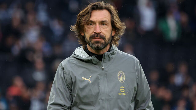 LONDON, ENGLAND - MARCH 23: Andrea Pirlo of AC Milan looks on during the match between Spurs Legends and AC Milan Glorie at Tottenham Hotspur Stadium on March 23, 2025 in London, England.
