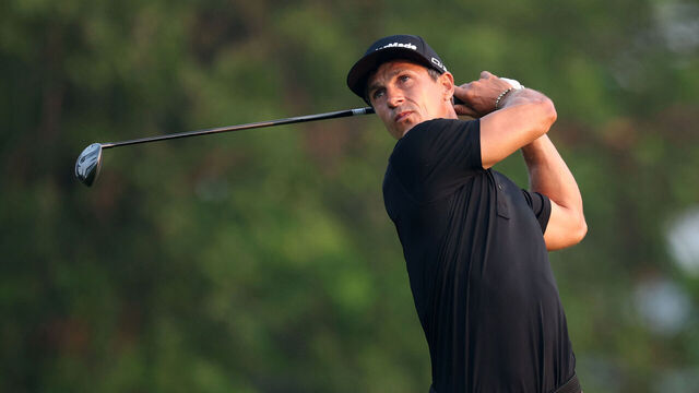 BLAINE, MINNESOTA - JULY 25: Thorbjorn Olesen of Denmark plays his shot from the tenth tee during the second round of the 3M Open 2025 at TPC Twin Cities on July 25, 2025 in Blaine, Minnesota.