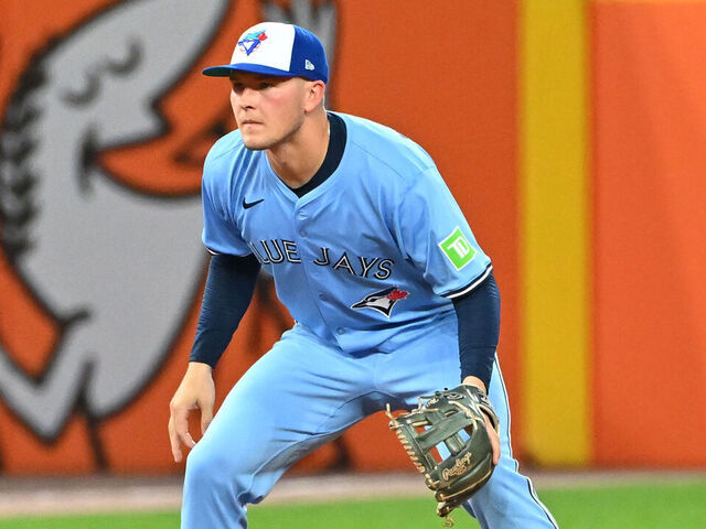 DETROIT, MI - JULY 25: Toronto Blue Jays third base Will Wagner (7) during the game between the Detroit Tigers versus the Toronto Blue Jays on Thursday July 25, 2025 at Comerica Park in Detroit, MI.