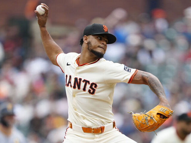 SAN FRANCISCO, CALIFORNIA - JULY 30: Camilo Doval #75 of the San Francisco Giants pitches during the game at Oracle Park on July 30, 2025 in San Francisco, California.