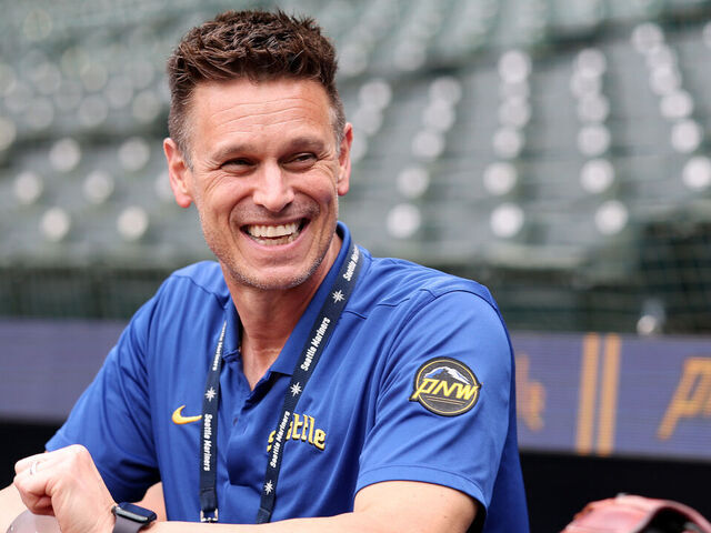 SEATTLE, WASHINGTON - JULY 31: President of Baseball Operations Jerry Dipoto of the Seattle Mariners looks on before the game against the Texas Rangers at T-Mobile Park on July 31, 2025 in Seattle, Washington.