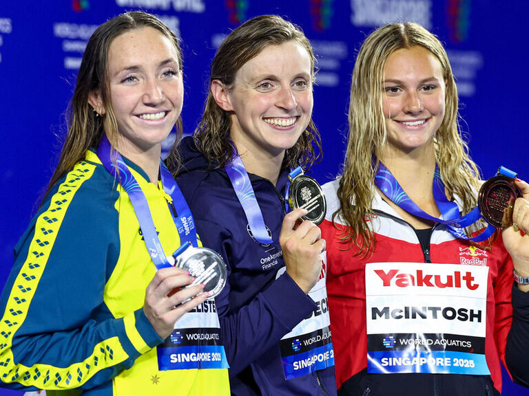 Ledecky tops McIntosh in 800m free showdown