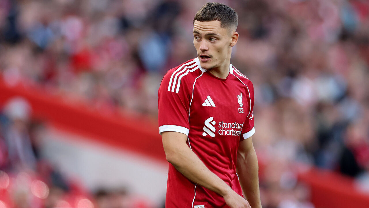 LIVERPOOL, ENGLAND - AUGUST 04: Florian Wirtz of Liverpool during the pre-season friendly match between Liverpool v Athletic Club Bilbao at Anfield on August 04, 2025 in Liverpool, England.