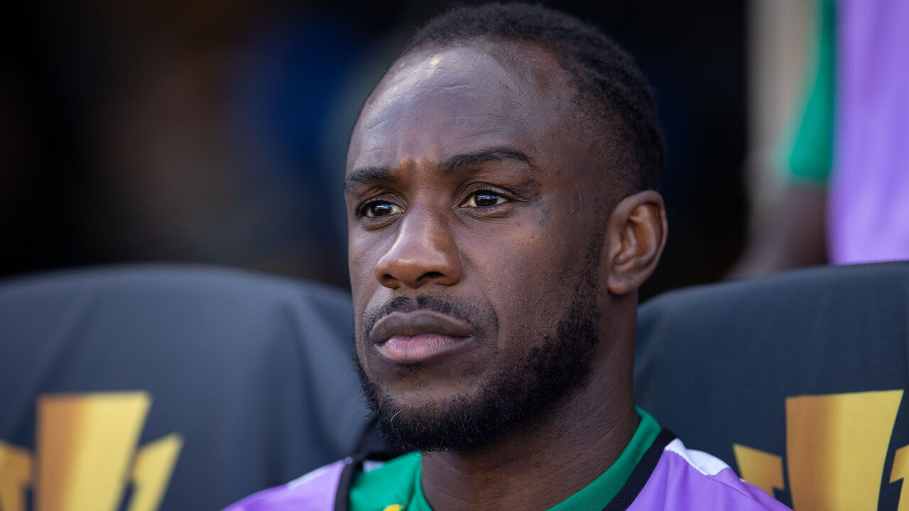 SAN JOSE, CALIFORNIA - JUNE 20: Michail Antonio #26 of Jamaica looks on before a 2025 CONCACAF Gold Cup Group C match between Jamaica and Guadeloupe at PayPal Park on June 20, 2025 in San Jose, California.