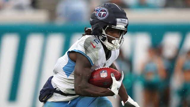JACKSONVILLE, FLORIDA - DECEMBER 29: Tyjae Spears #2 of the Tennessee Titans carries the ball during the first half against the Jacksonville Jaguars at EverBank Stadium on December 29, 2024 in Jacksonville, Florida.