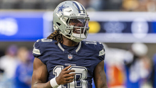 INGLEWOOD, CA - AUGUST 09: Dallas Cowboys quarterback Joe Milton III (10) reacts between downs in the second quarter of an NFL preseason football game between the Dallas Cowboys and the Los Angeles Rams, Saturday, Aug. 9, 2025, in Inglewood, California.