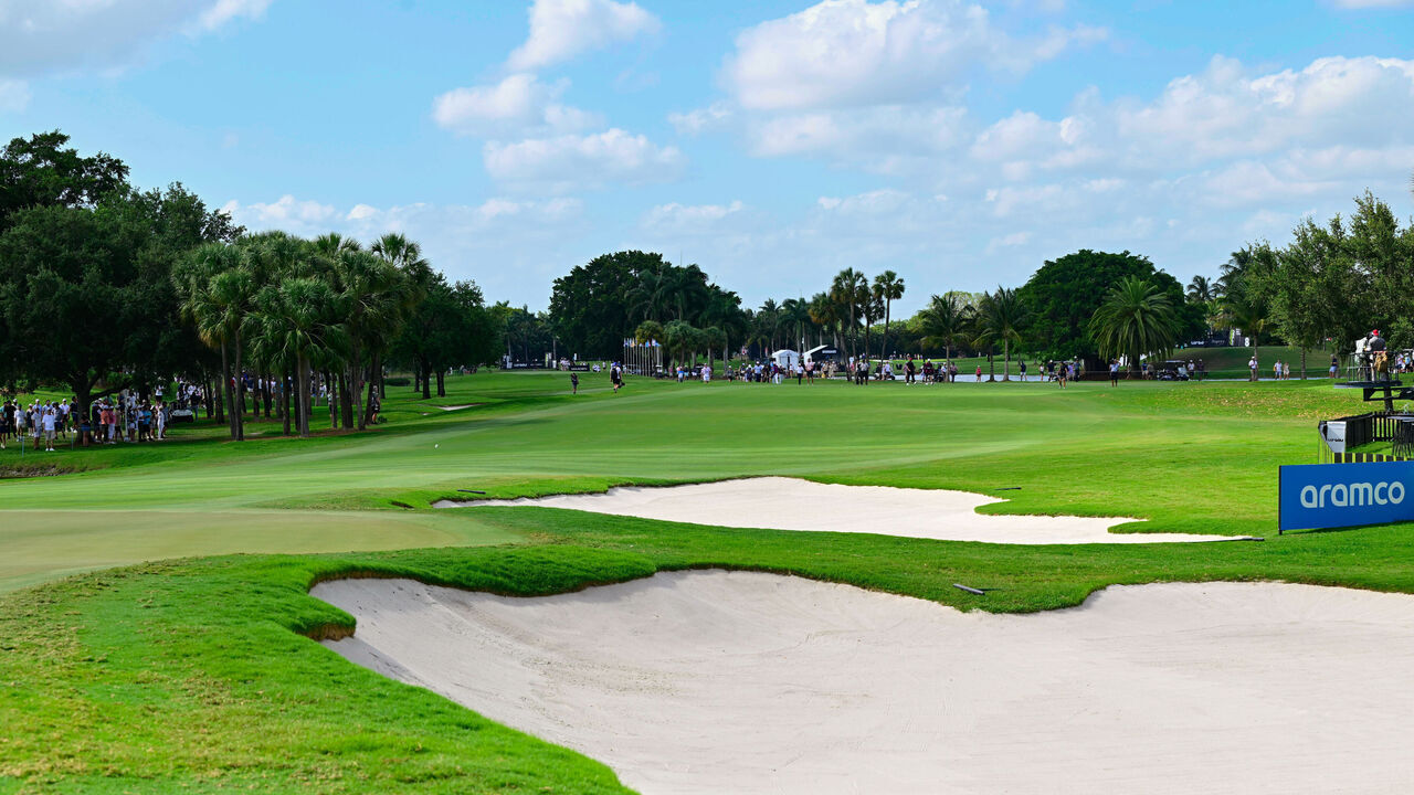 DORAL, FL - APRIL 06: General view of LIV Golf Miami on April 06, 2025, at Trump National Doral in Doral, FL.