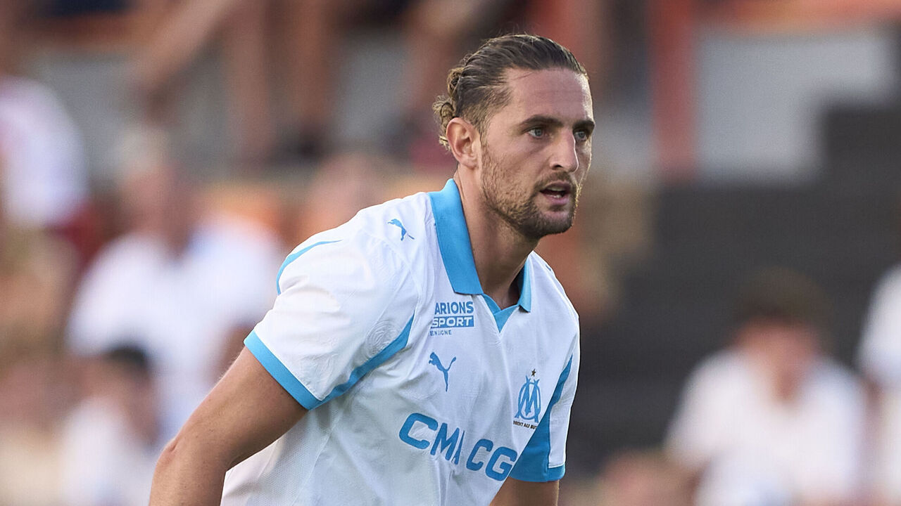 TARRAGONA, SPAIN - JULY 29: Adrien Rabiot of Olympique de Marseille looks on during the AirCup match between Valencia CF and Olympique de Marseille at Nou Estadi Costa Daurada on July 29, 2025 in Tarragona, Spain.