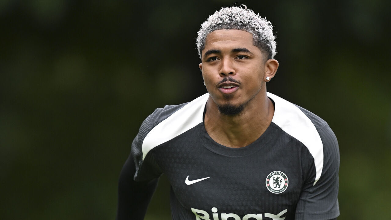 COBHAM, ENGLAND - AUGUST 20: Wesley Fofana of Chelsea during a training session at Chelsea Training Ground on August 20, 2025 in Cobham, England.