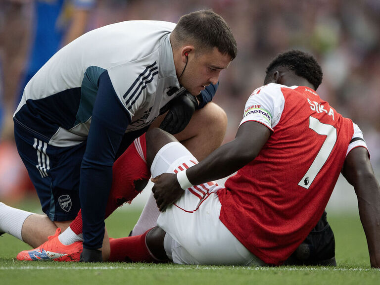 Report: Saka will miss up to 4 weeks with hamstring injury Report: Saka will miss up to 4 weeks with hamstring injury