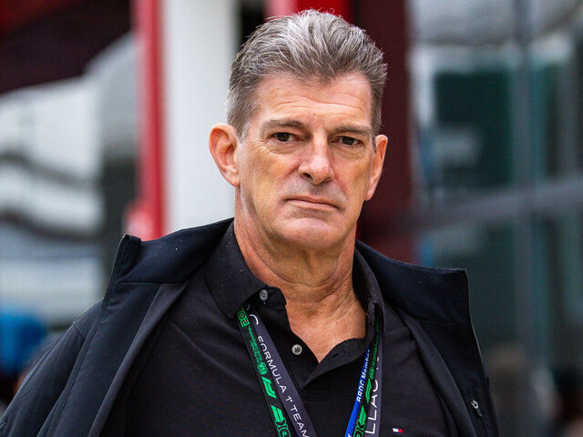 NORTHAMPTON, ENGLAND - JULY 5: Cadillac F1 Team Principal Graeme Lowdon walks in the paddock during qualifying ahead of the F1 Grand Prix of Great Britain at Silverstone Circuit on July 5, 2025 in Northampton, United Kingdom.