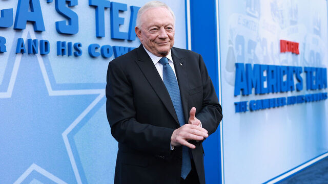 LOS ANGELES, CALIFORNIA - AUGUST 11: Jerry Jones, Owner, President & GM, Dallas Cowboys attends the premiere of Netflix's "America's Team: The Gambler and His Cowboys" at The Egyptian Theatre Hollywood on August 11, 2025 in Los Angeles, California.