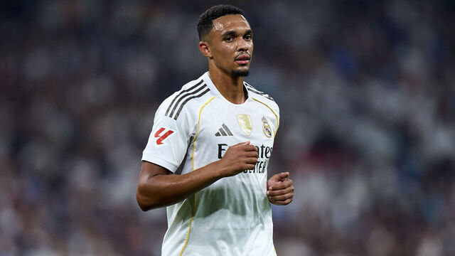 MADRID, SPAIN - AUGUST 19: m12 of Real Madrid looks on during the LaLiga EA Sports match between Real Madrid CF and CA Osasuna at Estadio Santiago Bernabeu on August 19, 2025 in Madrid, Spain.