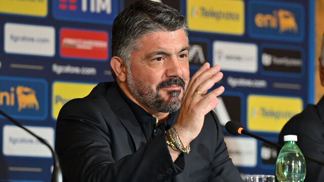HOTEL PARCO DEI PRINCIPI, ROME, ITALY - 2025/06/19: Gennaro Gattuso new CT of the Italian National Team during the Press conference of presentation Gennaro Gattuso new First Team Head Coach at Hotel Parco dei Principi in Rome.