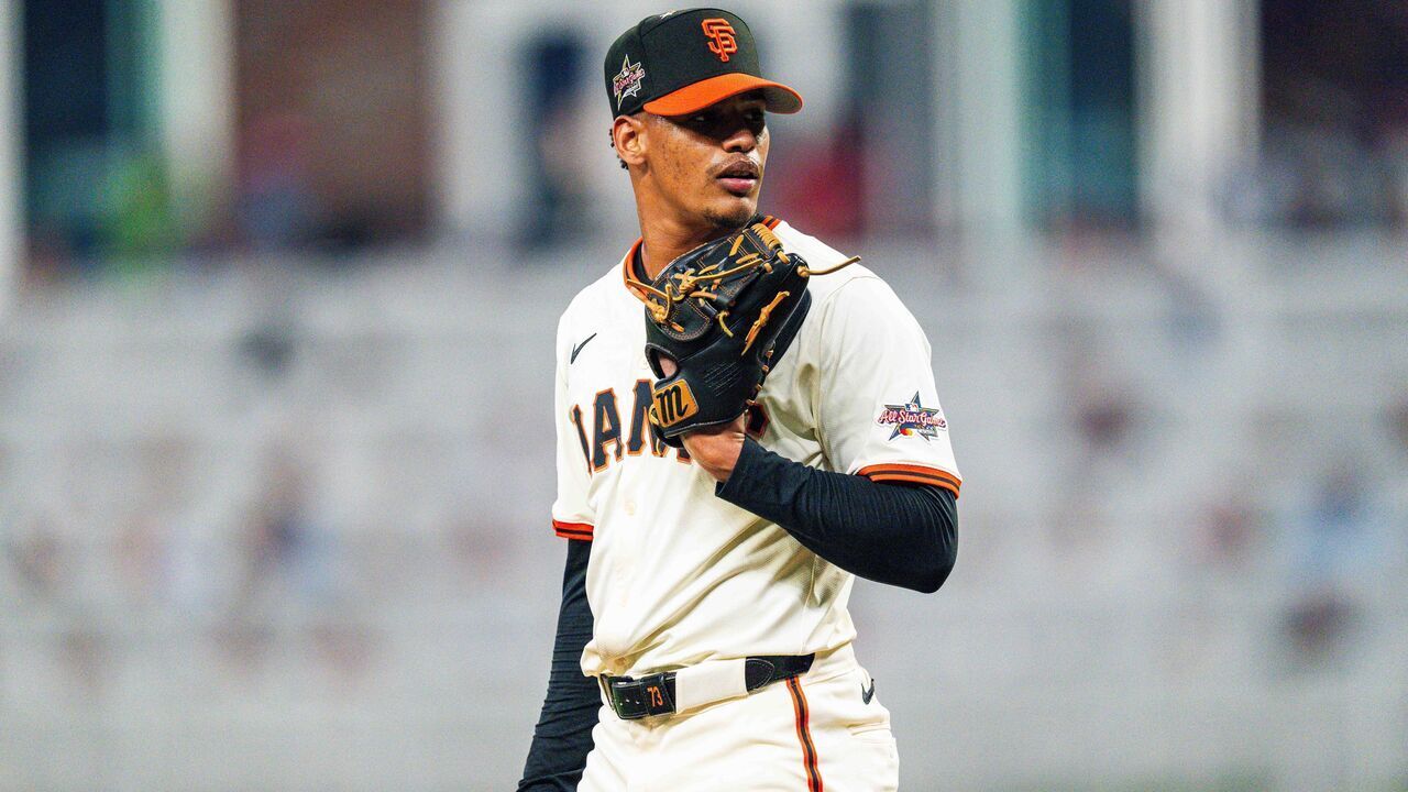 ATLANTA, GA - JULY 15: Randy Rodriguez #73 of the San Francisco Giants pitches during the MLB All-Star Game at Truist Park on July 15, 2025 in Atlanta, Georgia.