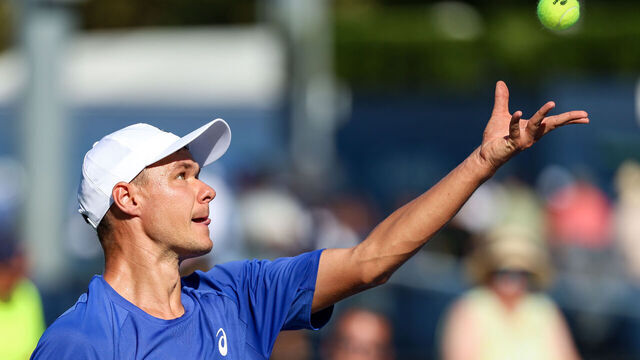 Kamil Majchrzak during US Open 2025 tennis tournament in New York USA on 25 August 2025.