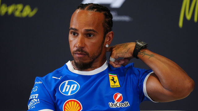 Ferrari driver Lewis Hamilton at Monza, ahead of the Italian Grand Prix on Sunday. Picture date: Thursday September 4, 2025.