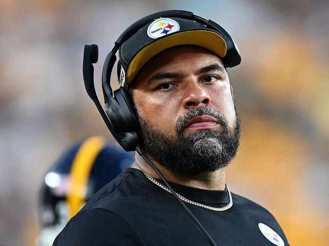 PITTSBURGH, PENNSYLVANIA - AUGUST 16: Cameron Heyward #97 of the Pittsburgh Steelers looks on during the NFL Preseason 2025 game against the Tampa Bay Buccaneers at Acrisure Stadium on August 16, 2025 in Pittsburgh, Pennsylvania.