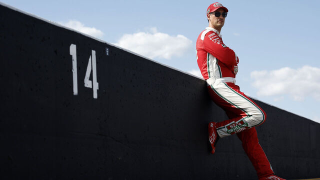 MADISON, ILLINOIS - SEPTEMBER 06: Joey Logano, driver of the #22 Hunt Brothers Pizza Ford, waits on the grid during practice for the NASCAR Cup Series Enjoy Illinois 300 at WWT Raceway on September 06, 2025 in Madison, Illinois.