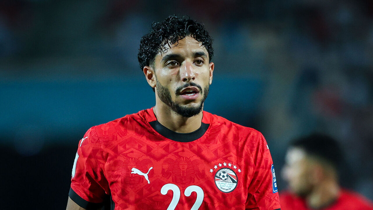 Omar Marmoush of Egypt participates in the FIFA World Cup African qualifiers Match Group A between Egypt and Ethiopia at Cairo International Stadium in Cairo, Egypt, on September 5, 2025.