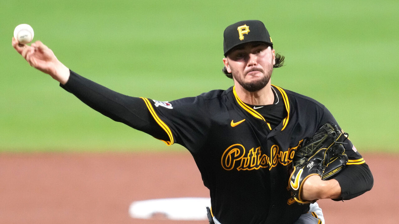 BALTIMORE, MD - SEPTEMBER 10: Paul Skenes #30 of the Pittsburgh Pirates pitches in the second inning during the baseball game against the Baltimore Orioles atOriole Park at Camden Yards on September 10, 2025 in Baltimore, Maryland.