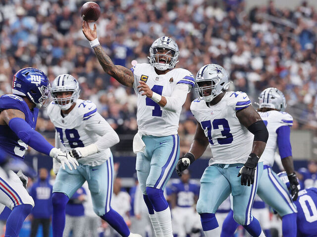 By the numbers: Crazy stats from Cowboys' thrilling OT win over Giants |  theScore.com