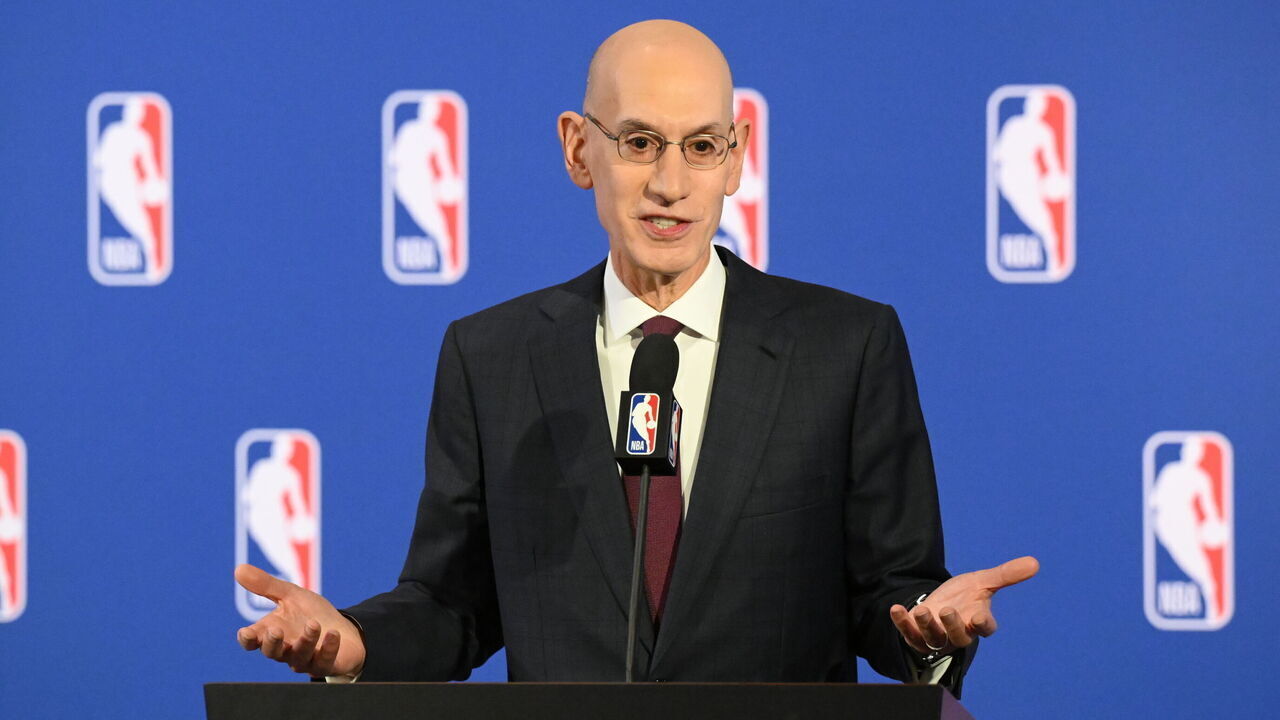 NEW YORK CITY - SEPTEMBER 10: NBA Commissioner Adam Silver addresses the media following the Board of Governors meetings on September 10, 2025 at the St. Regis Hotel in New York City. Mandatory Copyright Notice: Copyright 2025 NBAE