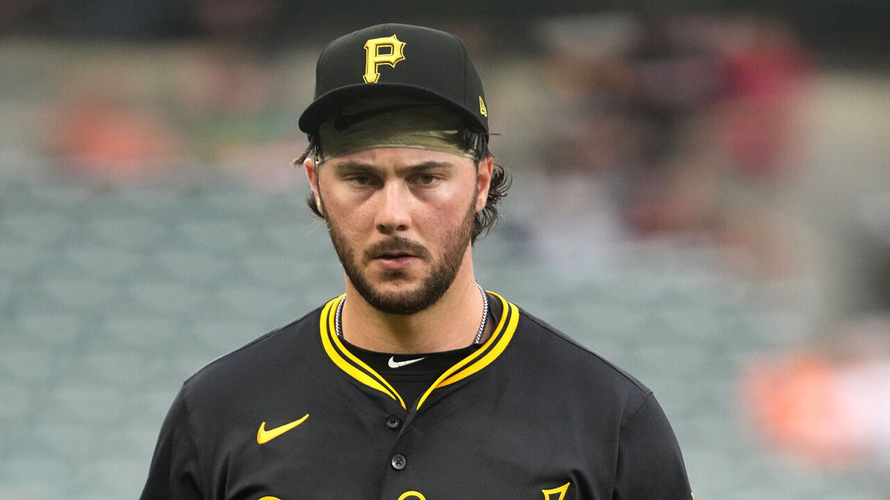BALTIMORE, MD - SEPTEMBER 10: Paul Skenes #30 of the Pittsburgh Pirates walks to the dugout out before a baseball game against the Baltimore Orioles at Oriole Park at Camden Yards on September 10, 2025 in Baltimore, Maryland.