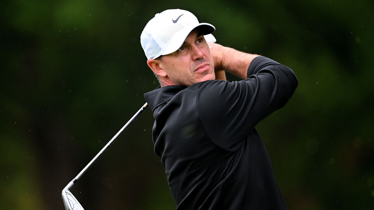 PARIS, FRANCE - SEPTEMBER 20: Brooks Koepka of the United States tees off on the fifth hole on day three of the FedEx Open de France 2025 at Golf de Saint-Nom-la-Breteche on September 20, 2025 in Paris, France.