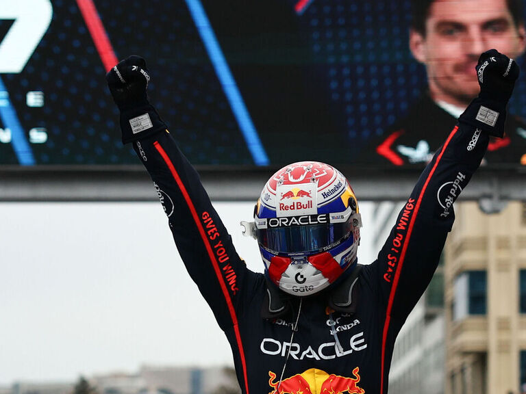 Verstappen wins Azerbaijan GP after Piastri crashes on lap 1