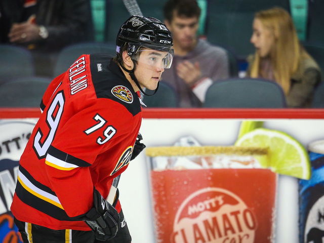 Flames' Ferland doesn't appear for 2nd period in Game 1 against Ducks