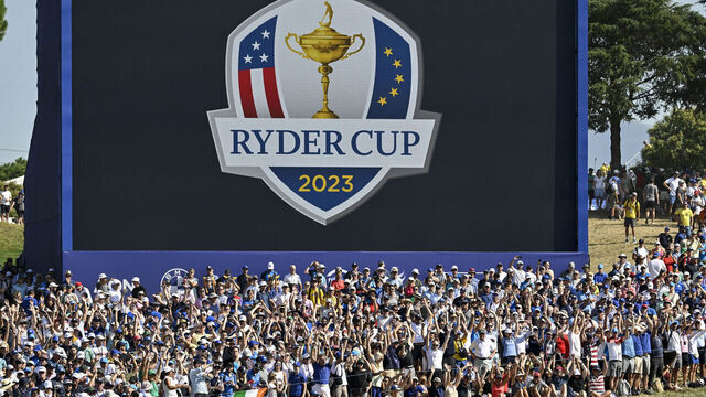 People attend the 2023 Ryder Cup at Marco Simone Golf and Country Club. Rome, (Italy), October 1st, 2023