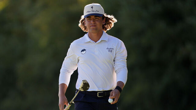 JACKSON, MISSISSIPPI - OCTOBER 04: Garrick Higgo of South Africa walks on the 13th green during the third round of the Sanderson Farms Championship 2025 at The Country Club of Jackson on October 04, 2025 in Jackson, Mississippi.