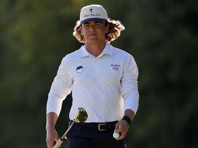 JACKSON, MISSISSIPPI - OCTOBER 04: Garrick Higgo of South Africa walks on the 13th green during the third round of the Sanderson Farms Championship 2025 at The Country Club of Jackson on October 04, 2025 in Jackson, Mississippi.