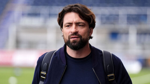 Rangers manager Russell Martin arrives at the ground ahead of the William Hill Premiership match at Falkirk Stadium, Falkirk. Picture date: Sunday October 5, 2025.