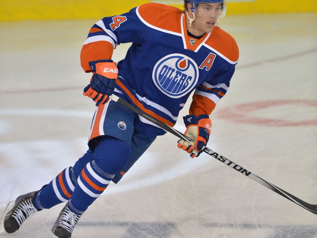 Oilers' Hall skates with team, not ready to play