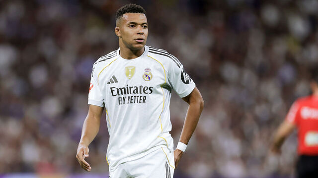 MADRID, SPAIN - OCTOBER 4: Kylian Mbappe of Real Madrid during the LaLiga EA Sports match between Real Madrid v Villarreal at the Estadio Santiago Bernabeu on October 4, 2025 in Madrid Spain