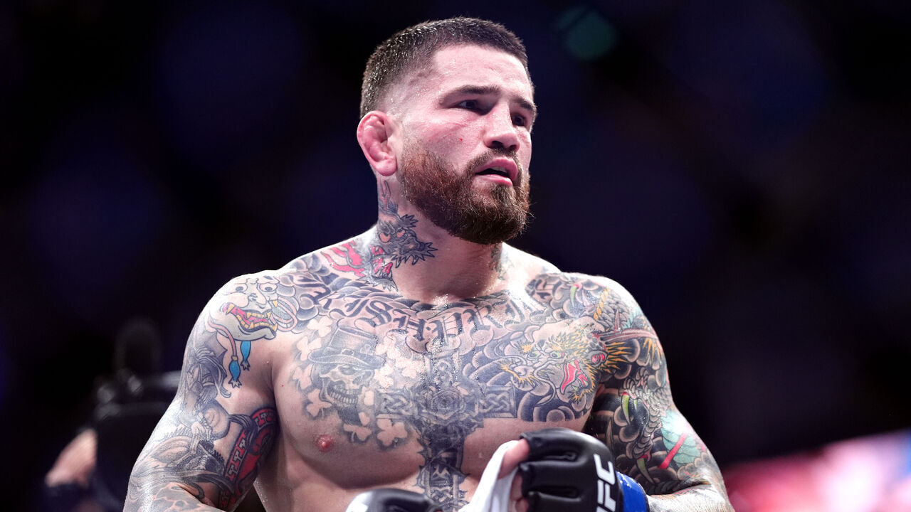 Sean Brady following the welterweight bout against Leon Edwards during UFC Fight Night at The O2, London. Picture date: Saturday March 22, 2025.