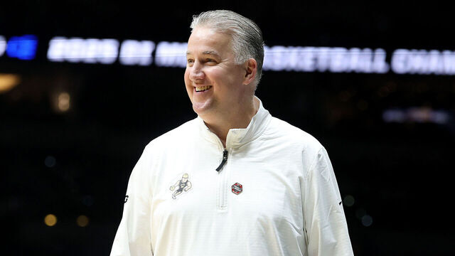 INDIANAPOLIS, INDIANA - MARCH 28: Head coach Matt Painter of the Purdue Boilermakers looks on during the first half against the Houston Cougars in the Midwest Regional Sweet Sixteen round of the NCAA Men's Basketball Tournament at Lucas Oil Stadium on March 28, 2025 in Indianapolis, Indiana.