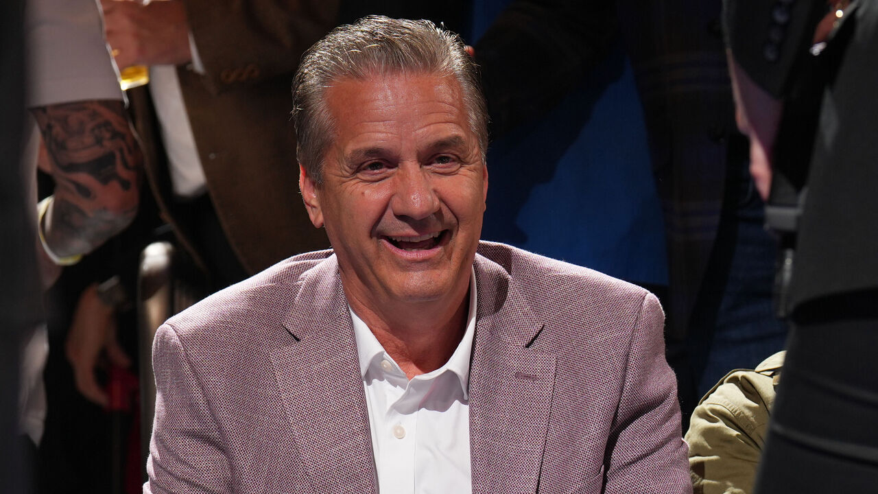 NEW YORK, NY - MAY 21: John Calipari looks on during the game between the Indiana Pacers and the New York Knicks during Game 1 of the 2025 Eastern Conference Finals on May 21, 2025 at Madison Square Garden in New York City, New York. Mandatory Copyright Notice: Copyright 2025 NBAE