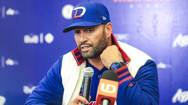 MEXICALI, MEXICO - FEBRUARY 7: Manager Albert Pujols of the Dominican Republic attends a press conference after the final between Dominican Republic and Mexico as part of the Serie Del Caribe 2025 at Estadio El Nido De Los Aguila on February 7, 2025 in Mexicali, Mexico.